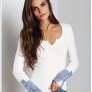 Free People Kyoto Cuff Sleeve Top